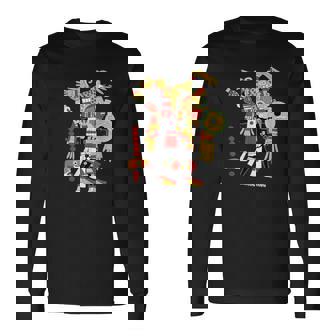 アステカ人、インカ人、メキシコの芸術彫刻マヤマヤン 長袖Tシャツ - Kawaiitshirt