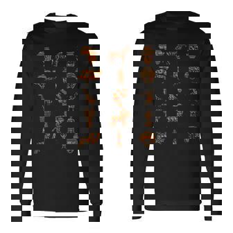 アフリカ ケンテ パターン シンボル アフリカ ケンテ パターン ガーナ 長袖Tシャツ - Kawaiitshirt