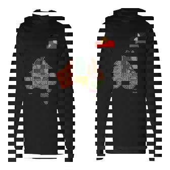 アボリジニ・アート・オーストラリア 長袖Tシャツ - Kawaiitshirt