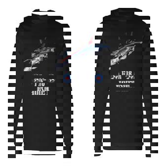 アメリカのf-18ホーネット戦闘機 長袖Tシャツ - Kawaiitshirt