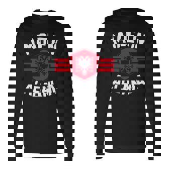 アルバニア アルバニア国旗 長袖tシャツ 長袖Tシャツ - Kawaiitshirt