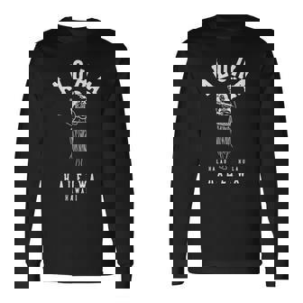 アロハ ウクレレ フラクラブ ハラウ ハレイワ ハワイ 長袖Tシャツ - Kawaiitshirt