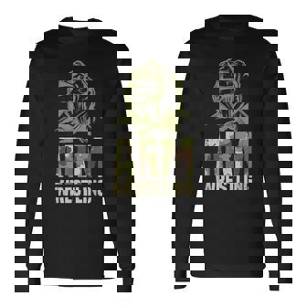 アームレスリングアームプレス、二頭筋 長袖Tシャツ - Kawaiitshirt