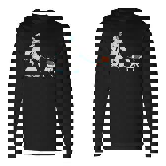 イエティウォーキングパピヨンクリプトゾロジー犬 長袖Tシャツ - Kawaiitshirt