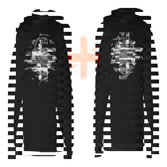 イギリス 愛国心 イギリス国旗 ユニオンジャック イギリス帝国 長袖Tシャツ - Kawaiitshirt