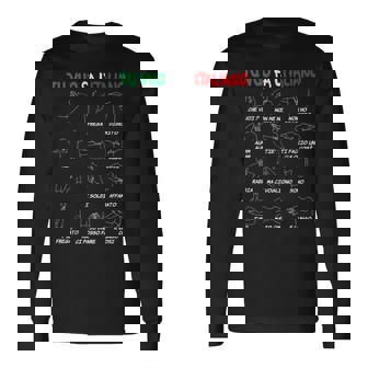 イタリアのジェスチャー、翻訳者、面白いハンドジェスチャー。 長袖Tシャツ - Kawaiitshirt