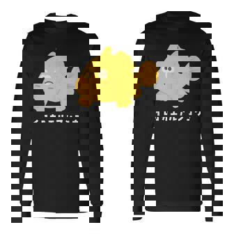 イロカエルアンコウ Painted Frogfish イラスト ゆるい 簡単 おもしろ かわいい 人気 海の生き物 長袖Tシャツ - Kawaiitshirt