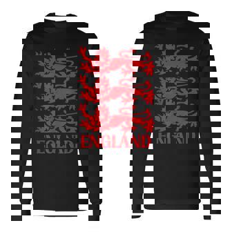 イングランドのスポーツファンのためのイングリッシュフットボールサッカーグラフィック 長袖Tシャツ - Kawaiitshirt