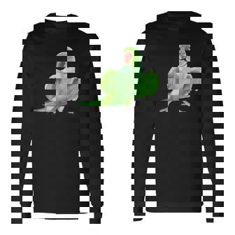 インドのワカケホンセイオウムの鳥 長袖Tシャツ - Kawaiitshirt