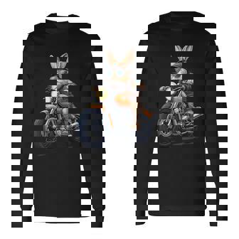 イースターデー バイク バニー ウサギ ヴィンテージ オートバイ 男の子 長袖Tシャツ - Kawaiitshirt