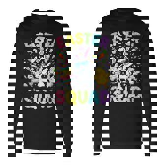 イースター隊 ハッピー イースターデー エッグ うさぎ ウサギ お祝い 長袖Tシャツ - Kawaiitshirt