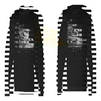 ウィリアム・ブレイク アイザック・ニュートンの肖像 物理学者 科学 芸術 William Blake Newton 長袖Tシャツ - Kawaiitshirt