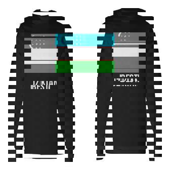 ウズベキスタン ウズベキスタン国旗 長袖tシャツ 長袖Tシャツ - Kawaiitshirt