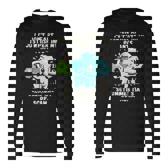 エレファントおならしないよ時々ズボンの中でささやくだけ 長袖tシャツ 長袖Tシャツ - Kawaiitshirt