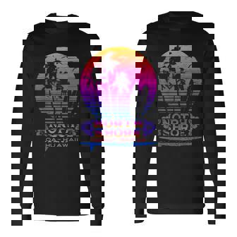 オアフ島ノースショア ハワイお土産サーフィンスタイル 長袖Tシャツ - Kawaiitshirt