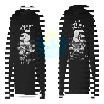 オオカミは私の精神 野生動物ファンのためのアニマル服 長袖Tシャツ - Kawaiitshirt