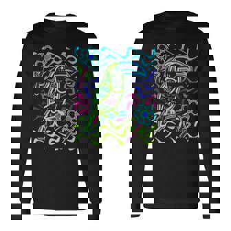 オオハシの鳥 アラカリ オオハシ オオハシ モラ アート パナマ・クナ族作 長袖Tシャツ - Kawaiitshirt