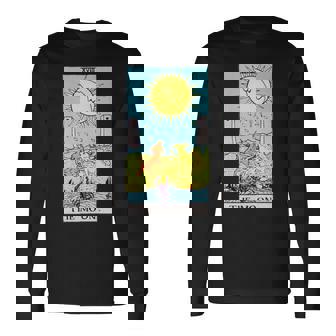 オリジナルのrider Waite Deckのムーンヴィンテージタロットカード。 長袖tシャツ 長袖Tシャツ - Kawaiitshirt
