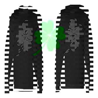 オリジナルラッキー四つ葉クローバー 長袖Tシャツ - Kawaiitshirt