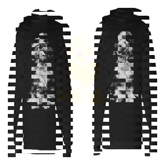 オールドイングリッシュシープドッグ 犬 ペット アートワーク オールドイングリッシュシープドッグ 長袖Tシャツ - Kawaiitshirt