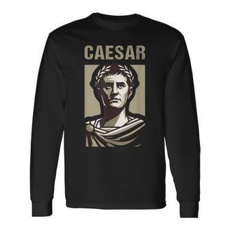 カエサル 古代ローマ ガイウス・ユリウス・カエサル ローマの歴史 長袖Tシャツ - Kawaiitshirt