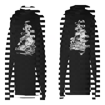 カエル 音楽 Dj 音楽プロデューサー ターンテーブル Dj カエル ビートメーカー 長袖Tシャツ - Kawaiitshirt