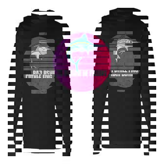 カジキ 水面から カジキバショウ バショウカジキ 深海釣り 長袖Tシャツ - Kawaiitshirt