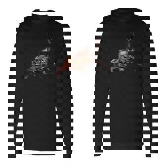 カブトムシの肖像画 長袖Tシャツ - Kawaiitshirt