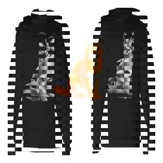 カラカルリンクス 長袖Tシャツ - Kawaiitshirt