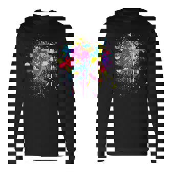 カラフルなペイントスプラッシュカラー。 長袖Tシャツ - Kawaiitshirt