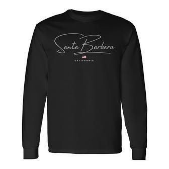 カリフォルニア州サンタバーバラ 長袖Tシャツ - Kawaiitshirt