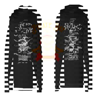カリブ海 クロスボーン 海賊 長袖Tシャツ - Kawaiitshirt