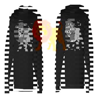 カワイイライオン 長袖tシャツ 長袖Tシャツ - Kawaiitshirt