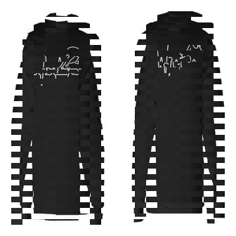 カンガルー 鼓動 オーストラリア 私はカンガルーが大好きです 長袖Tシャツ - Kawaiitshirt