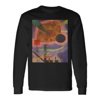 カンディンスキーによる3つの要素 長袖Tシャツ - Kawaiitshirt