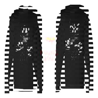 カートゥーン キャット 不気味なホラー トリック・オア・トリート 長袖tシャツ 長袖Tシャツ - Kawaiitshirt