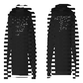ガウス積分計算、クール数学耐性 長袖Tシャツ - Kawaiitshirt
