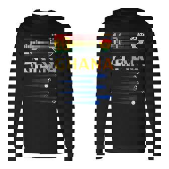 ガーナ サッカージャージ ガーナ国旗 サッカー愛好家 長袖Tシャツ - Kawaiitshirt
