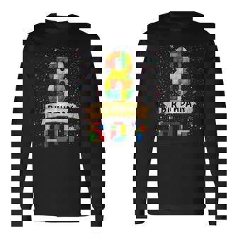 キッズ 8歳の誕生日 男の子 8歳 積み木 8歳の誕生日 男の子 長袖Tシャツ - Kawaiitshirt