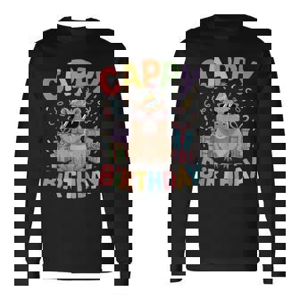 キャッピー・バースデー・カピバラ愛好家 バースデー・カピバラcappy Birthday 長袖Tシャツ - Kawaiitshirt