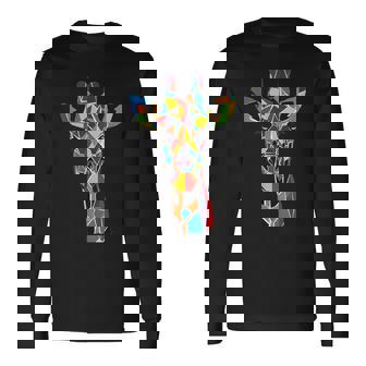 キリン 幾何学 長袖Tシャツ - Kawaiitshirt