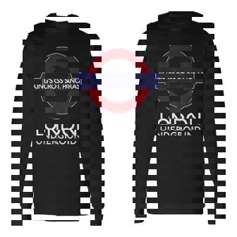 キングスクロス セントパンクラスロンドン地下鉄 長袖Tシャツ - Kawaiitshirt