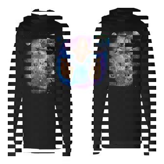 クオッカ、宇宙のクオッカ、オーストラリアの動物クオッカ 長袖Tシャツ - Kawaiitshirt