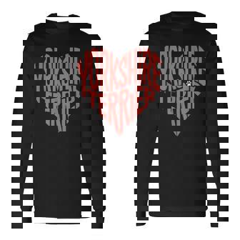 クリエイティブ・ヨークシャー・テリア ラブ・ヨークシャー・テリア・ハート 長袖Tシャツ - Kawaiitshirt