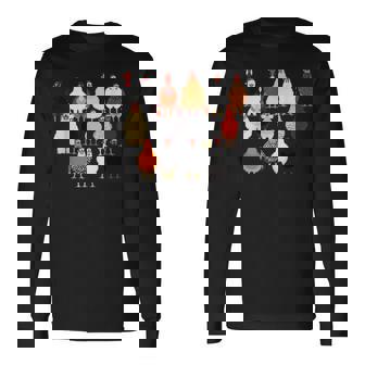 クリスマス チキン スクワッド サンタ 帽子 かわいい チキン ファーム 動物 長袖Tシャツ - Kawaiitshirt