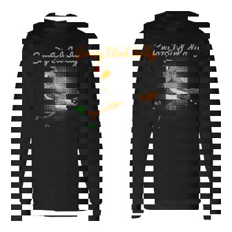 クレイジーバードレディキンカチョウ鳥類学 長袖Tシャツ - Kawaiitshirt