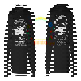 クレヨンしんちゃん Happyシロ フラワーリング 長袖Tシャツ - Kawaiitshirt