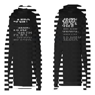 クールおじいちゃん The Man The Myths The Legend The Legend おじいちゃん 長袖Tシャツ - Kawaiitshirt