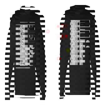 クールなエレベーターボタンアートメンズレディースリフトハロウィンコスチューム 長袖Tシャツ - Kawaiitshirt