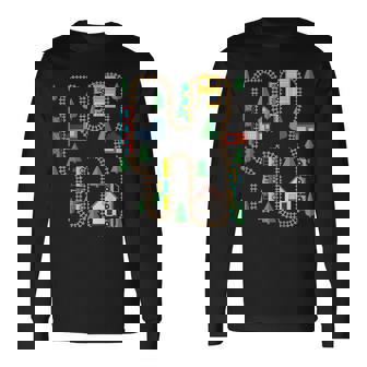 クールなプレイマット 電車線路 かわいい機関車 幼児 長袖Tシャツ - Kawaiitshirt